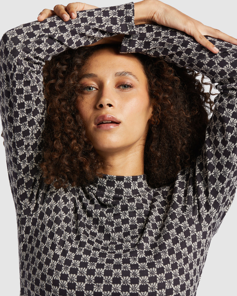 Womens Everleigh Mock Midi Dress