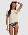 Womens Coral Gardener Shrunken T-Shirt