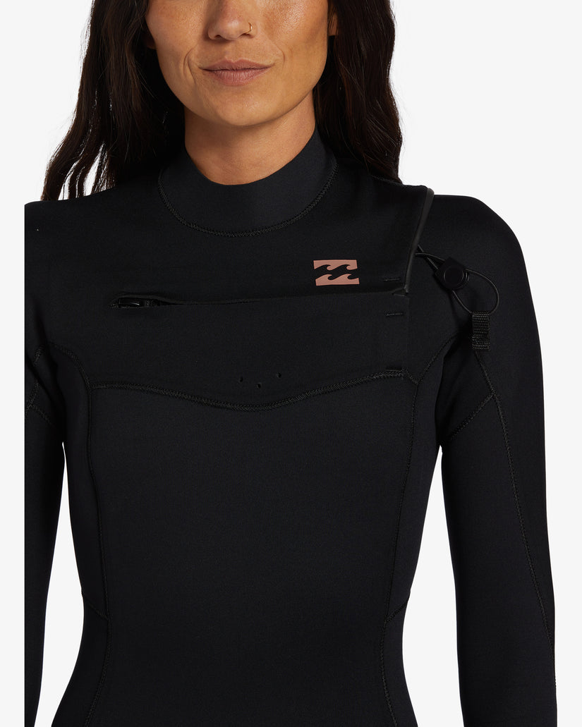 Womens 3/2mm Foil Chest Zip Steamer Wetsuit