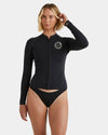 Womens Peeky Natural Chest Zip Wetsuit