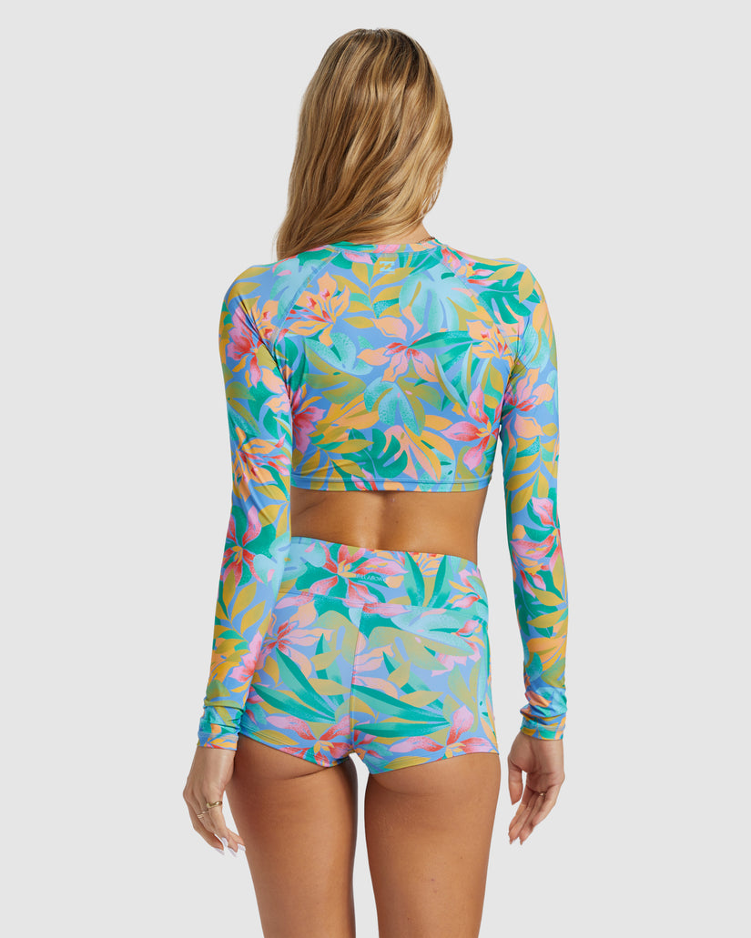 Womens Tropic Daze Crop Rash Vest