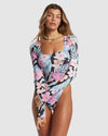 Womens Nights In Paradise Long Sleeve Rash Vest