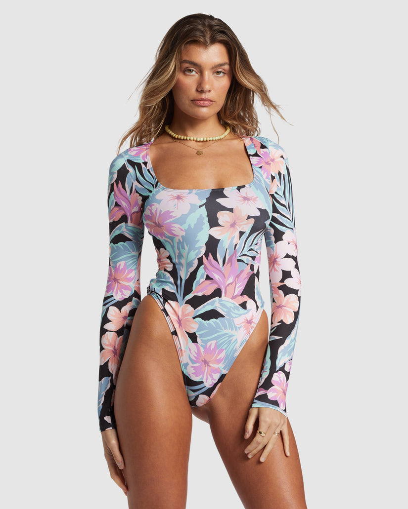 Womens Nights In Paradise Long Sleeve Rash Vest