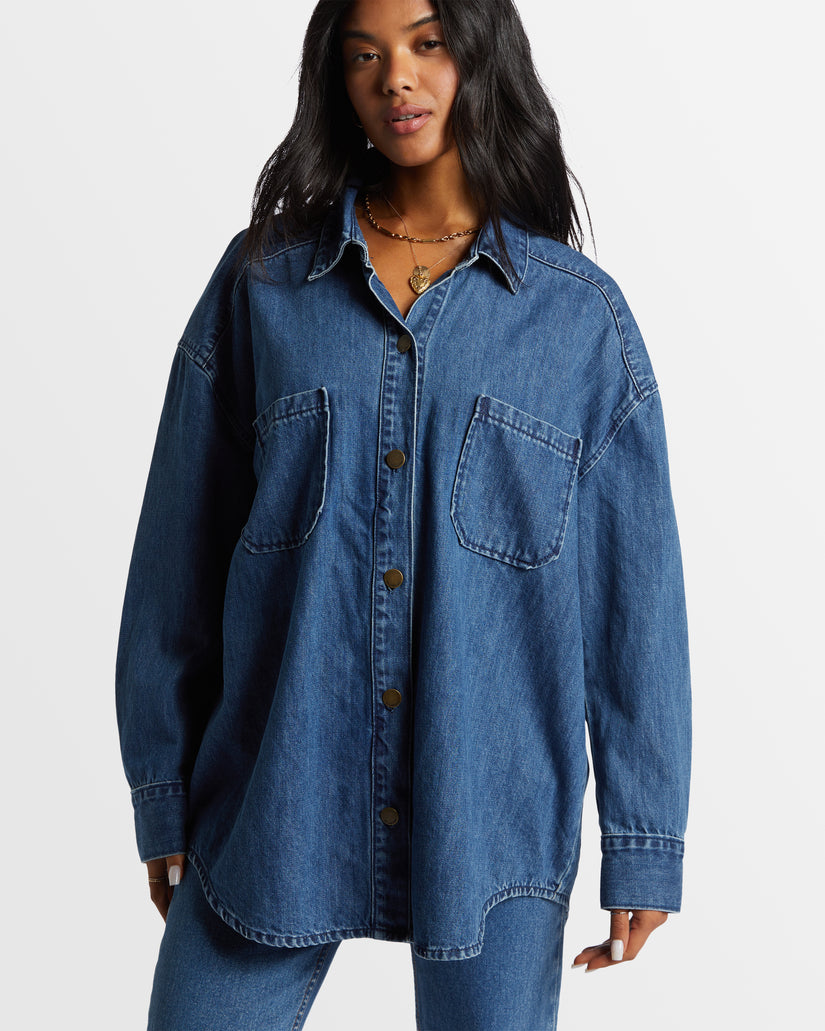 Womens Deep Sea Shacket