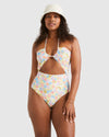 Womens Dream Chaser Tanlines One Piece Swimsuit