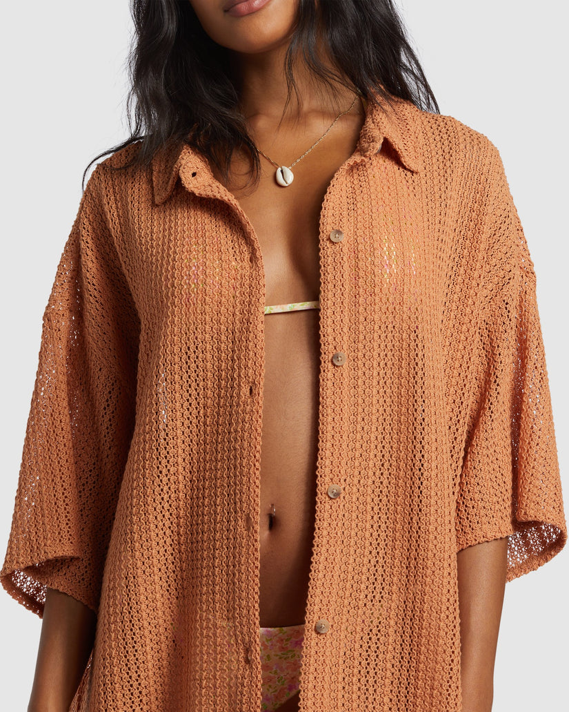 Womens Largo Beach Shirt Cover Up