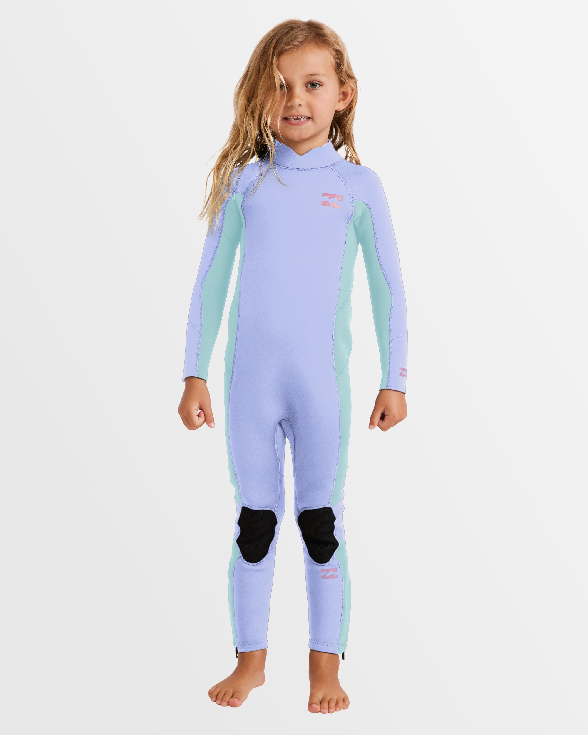 Girls 2-6 3/2mm Foil Back Zip Steamer Wetsuit