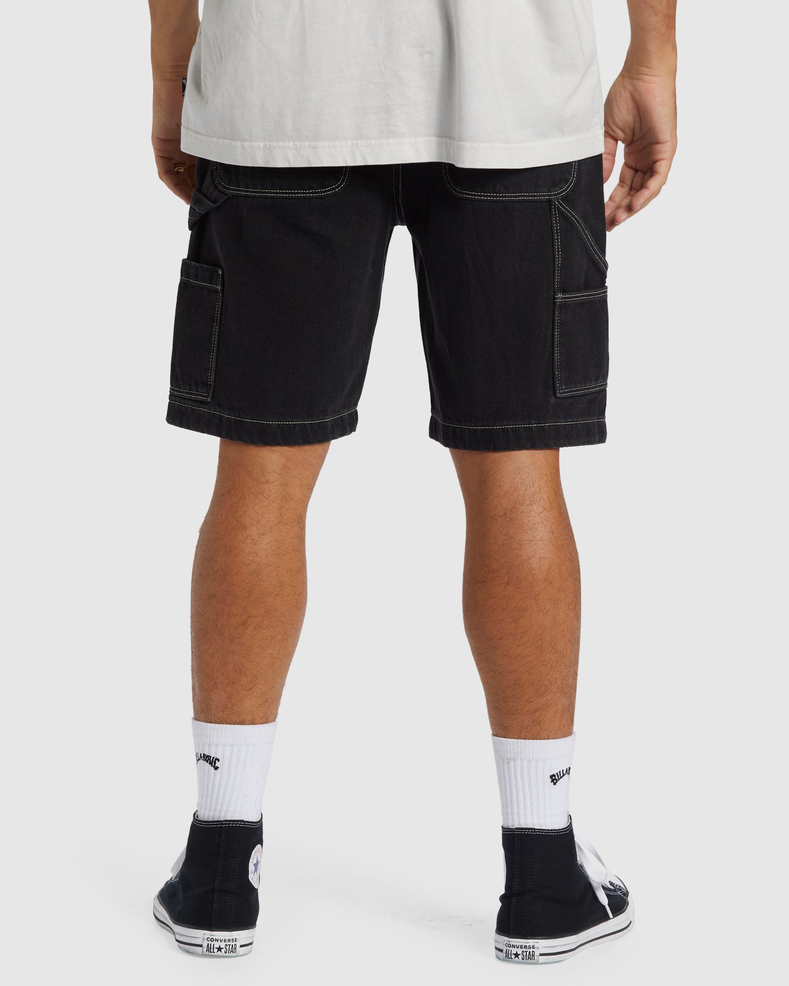 Mens Bad Dog Workwear Immortal Denim Shorts