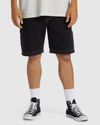 Mens Bad Dog Workwear Immortal Denim Shorts