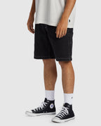 Mens Bad Dog Workwear Immortal Denim Shorts