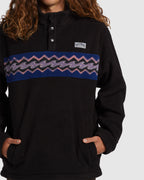 Mens A/Div Boundary Mock Snap Fleece Jumper