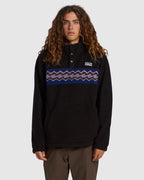 Mens A/Div Boundary Mock Snap Fleece Jumper