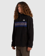 Mens A/Div Boundary Mock Snap Fleece Jumper