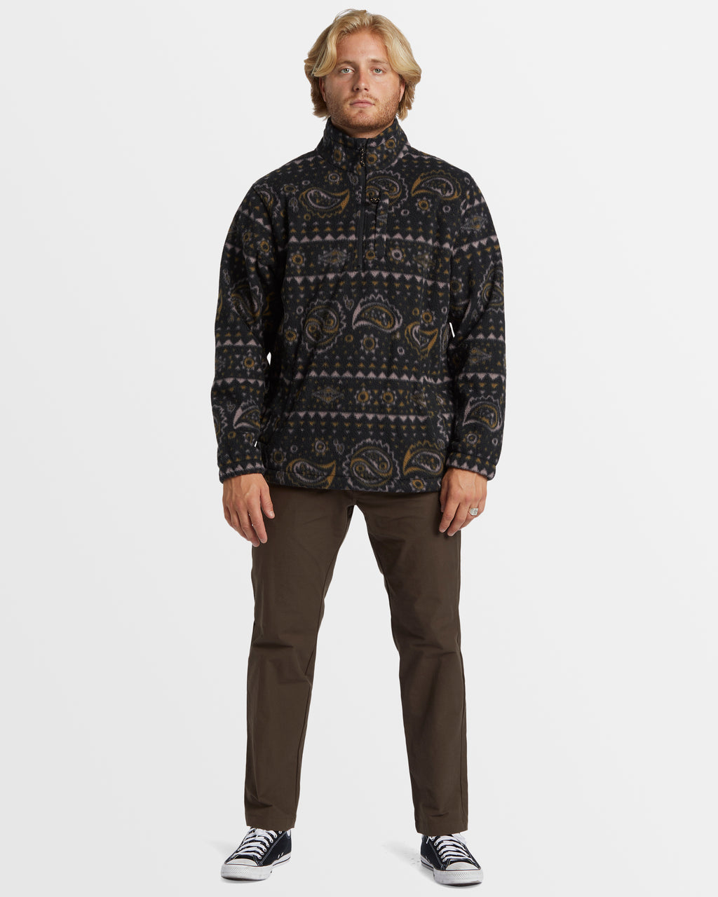 Mens Boundary Mock Neck