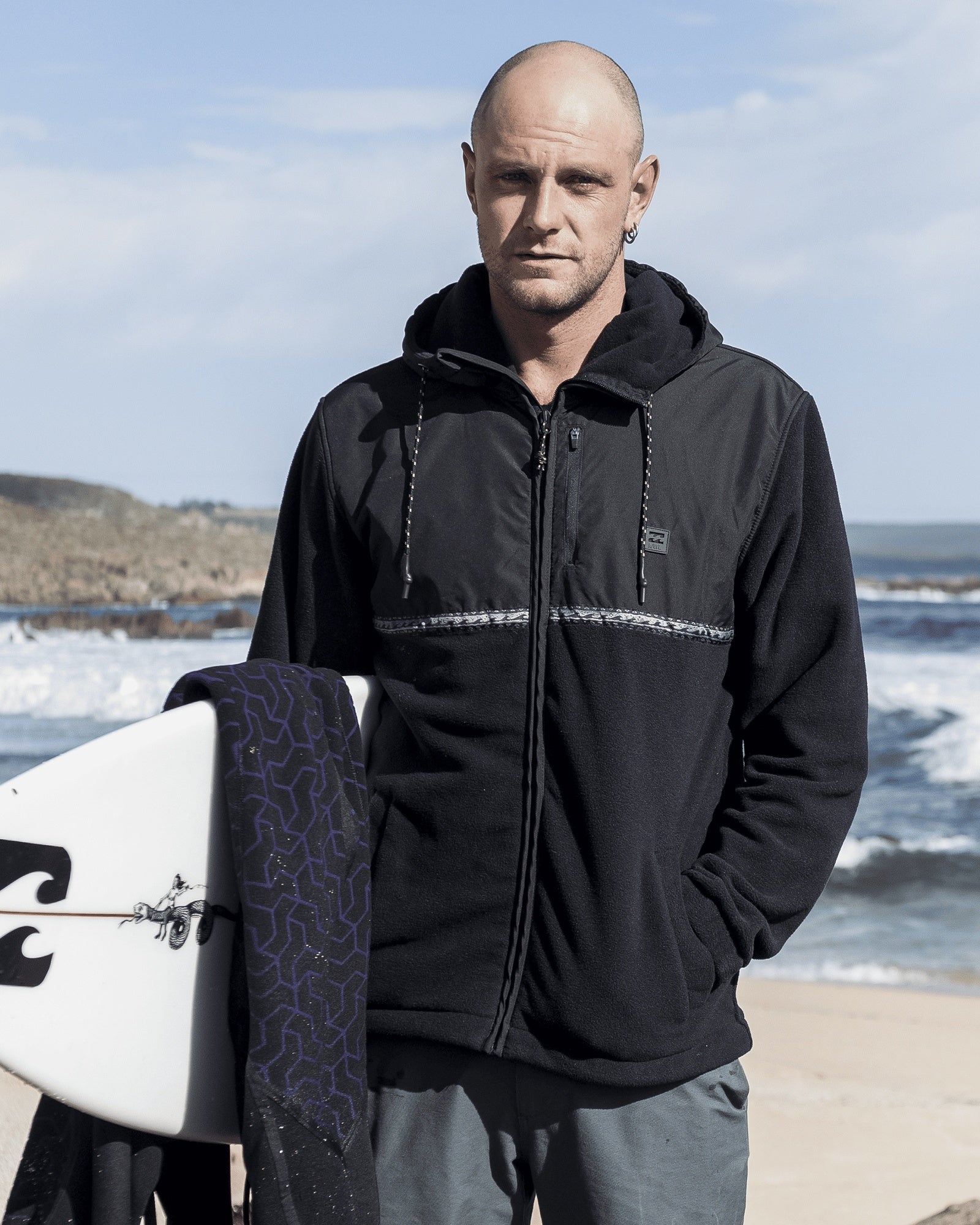 Mens Boundary Lite Zip-Up Hoodie Australia