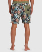 Mens Coral Garden Layback Boardshorts
