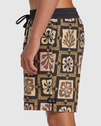 Mens Tiki Reef Layback Boardshorts