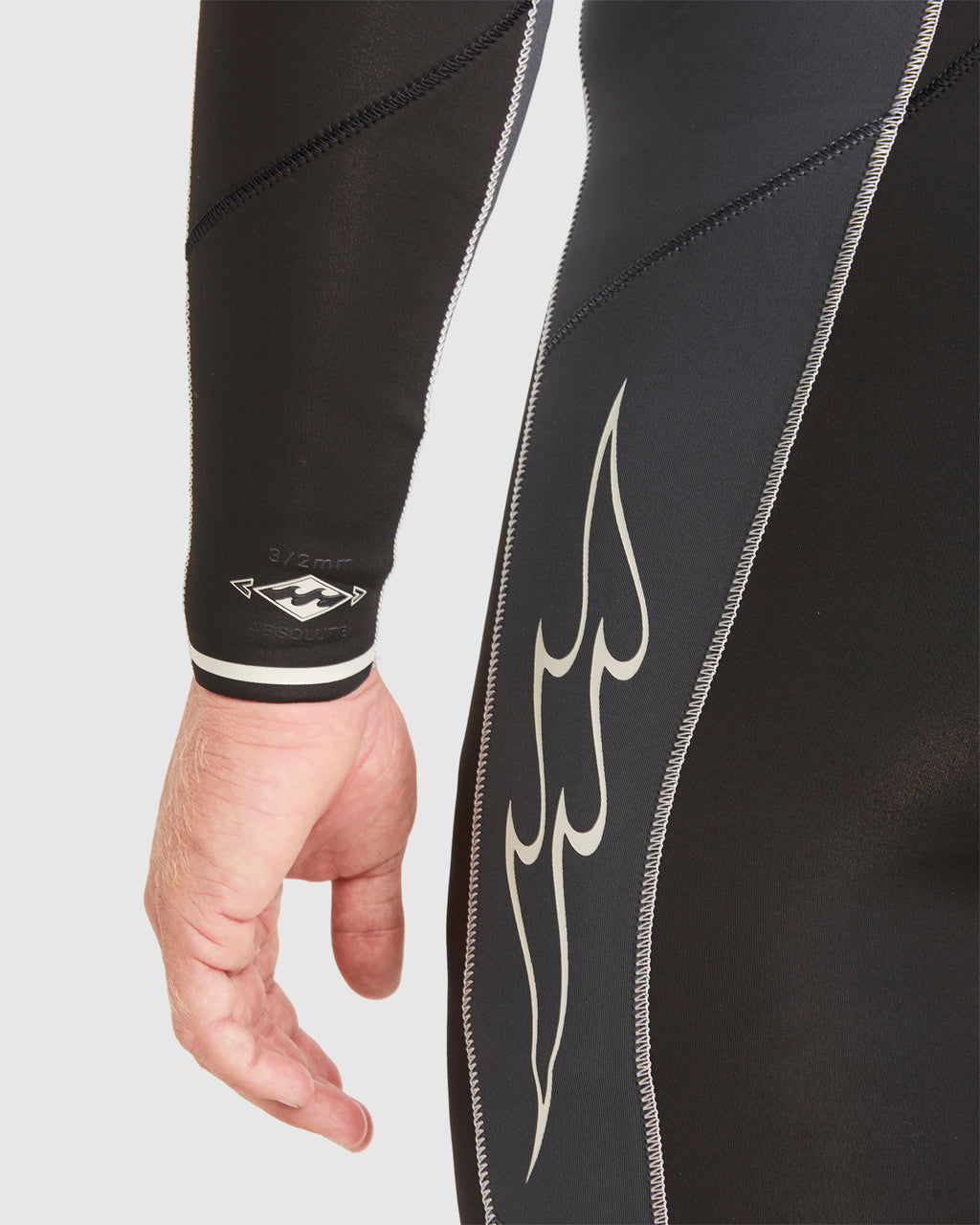 Mens 3/2mm Absolute Chest Zip Steamer Wetsuit