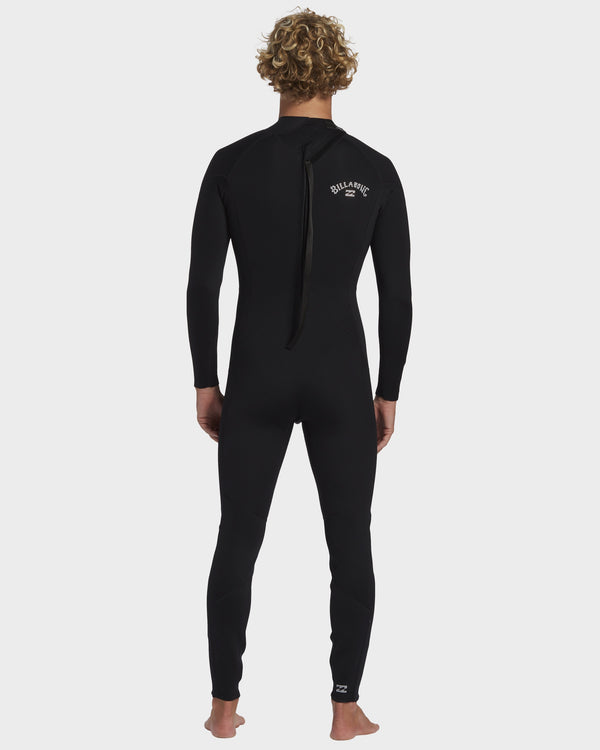 Mens 3/2Mm Foil Back Zip Wetsuit