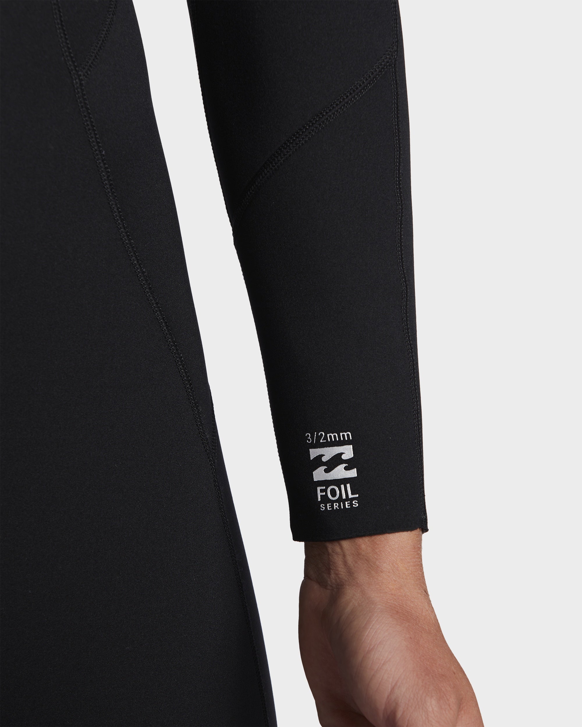 Mens 3/2Mm Foil Back Zip Wetsuit