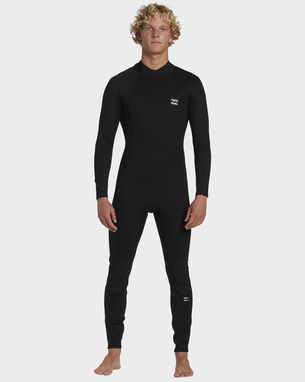 Mens 3/2Mm Foil Back Zip Wetsuit