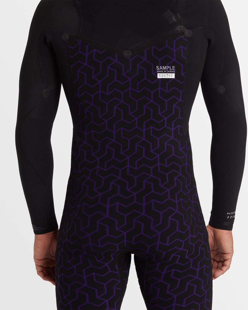 Mens 3/2mm Furnace Natural Chest Zip Steamer Wetsuit