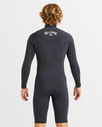 Mens 2/2mm Absolute Natural Chest Zip Long Sleeve Springsuit