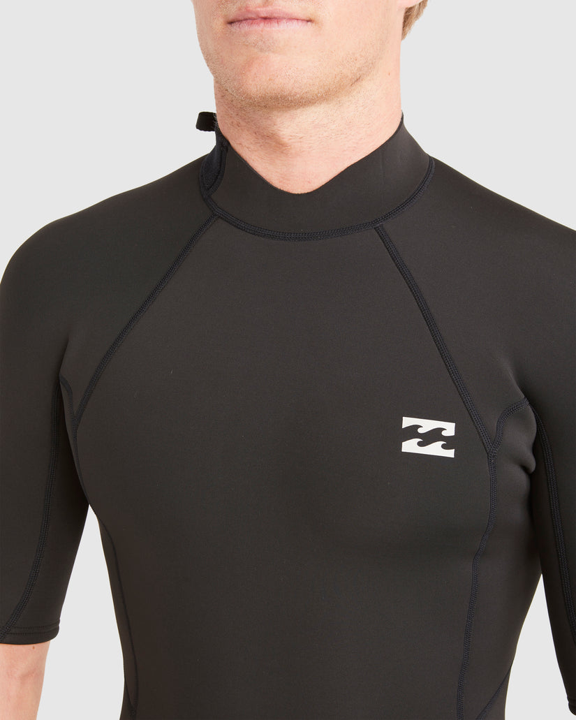 Mens 2/2mm Absolute Back Zip Short Sleeve Springsuit