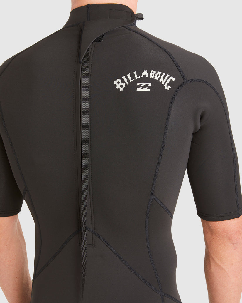 Mens 2/2mm Absolute Back Zip Short Sleeve Springsuit