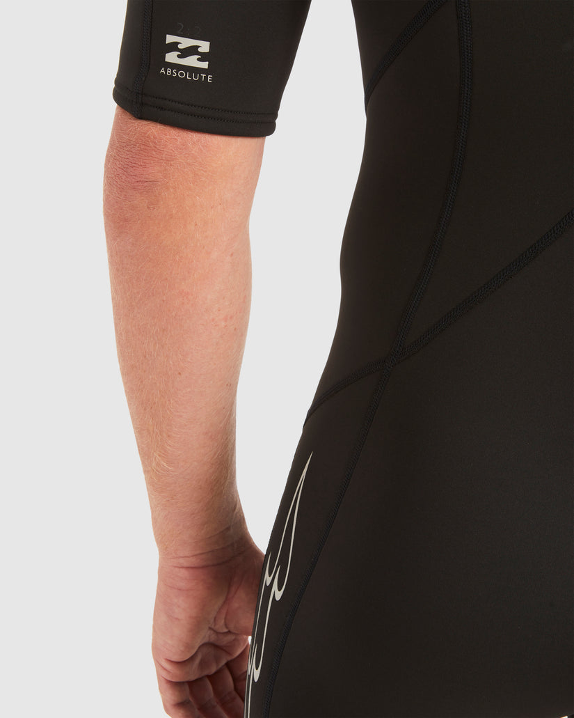 Mens 2/2mm Absolute Back Zip Short Sleeve Springsuit