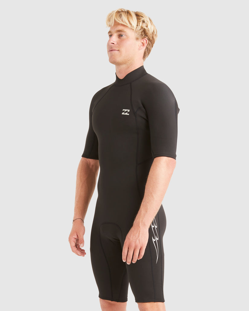 Mens 2/2mm Absolute Back Zip Short Sleeve Springsuit