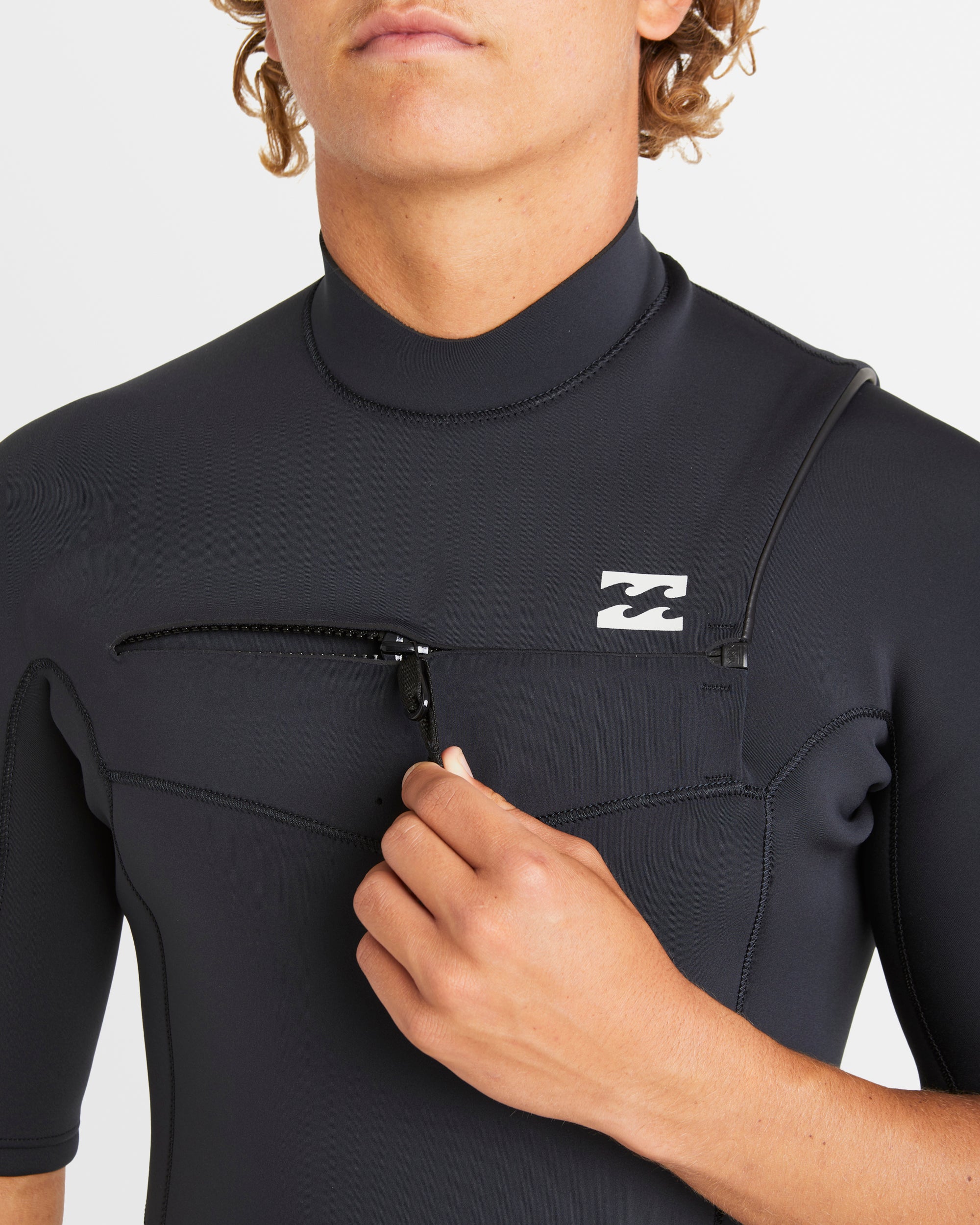 Mens 2/2mm Absolute Natural Chest Zip Springsuit