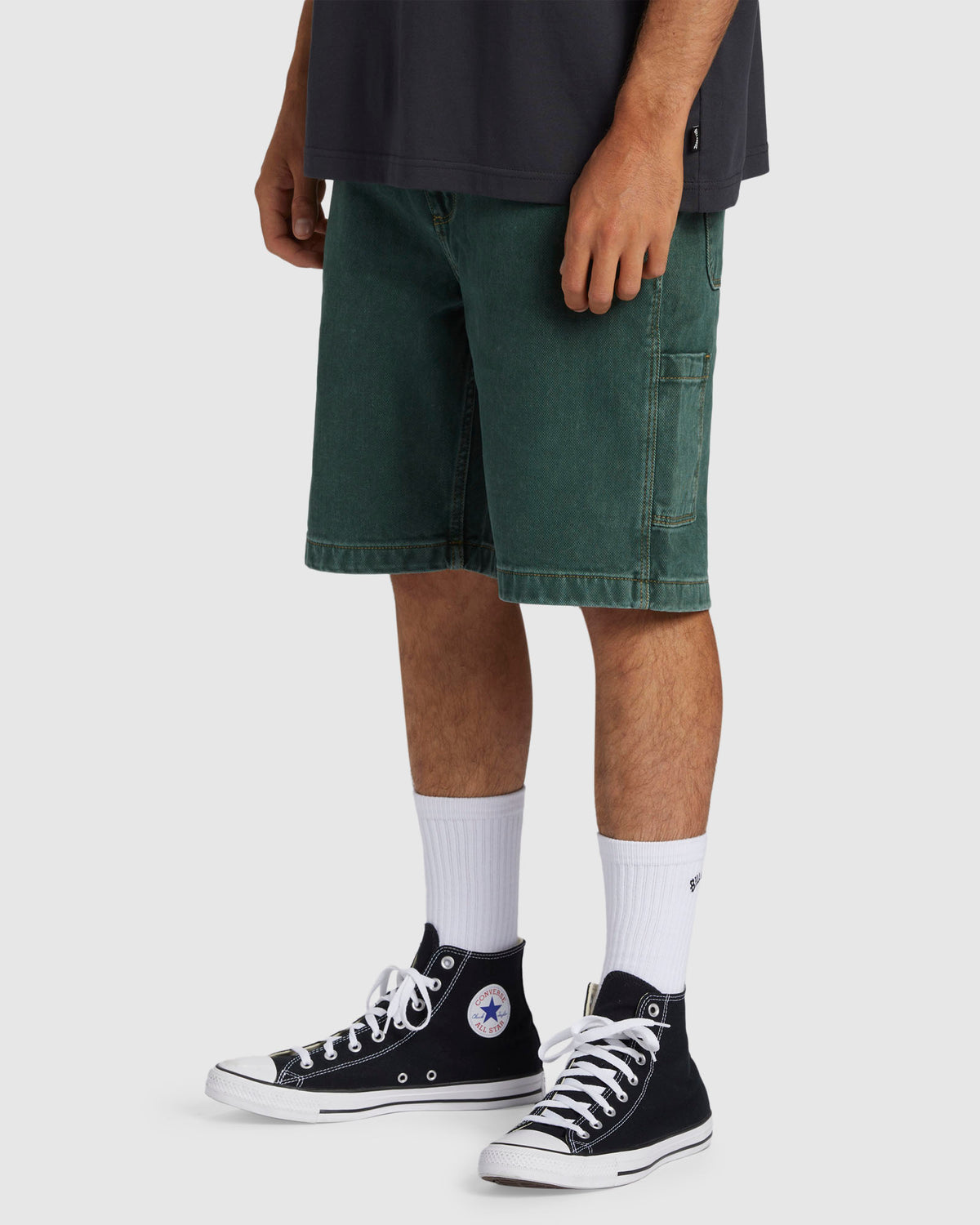 Mens Bad Dog Denim Shorts