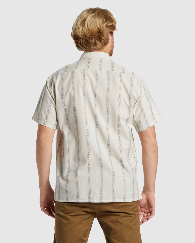Mens Sundays Jacquard Short Sleeve Shirt