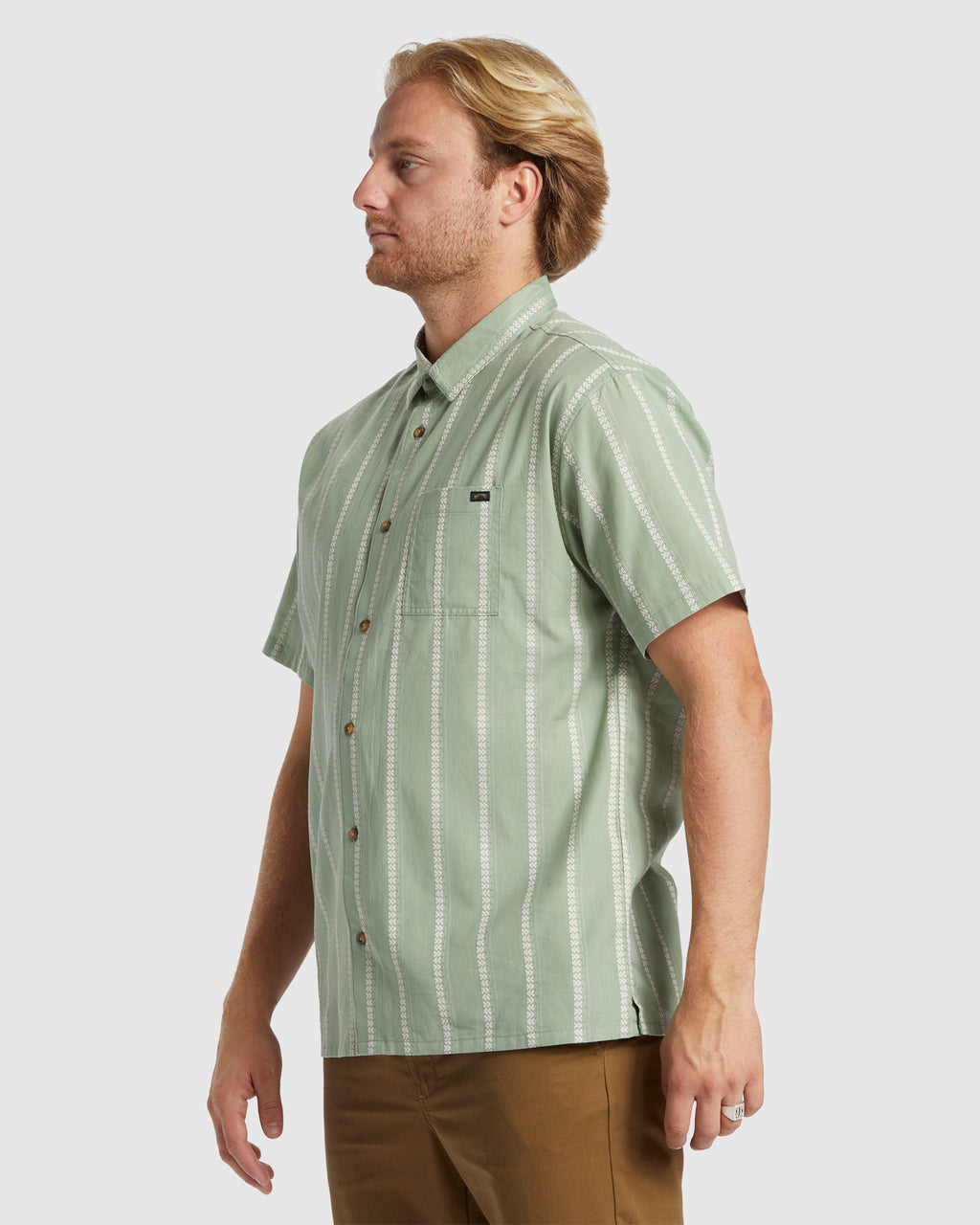Mens Sundays Jacquard Short Sleeve Shirt