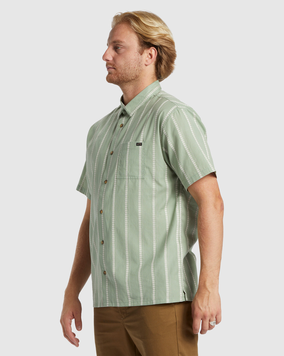 Mens Sundays Jacquard Short Sleeve Shirt