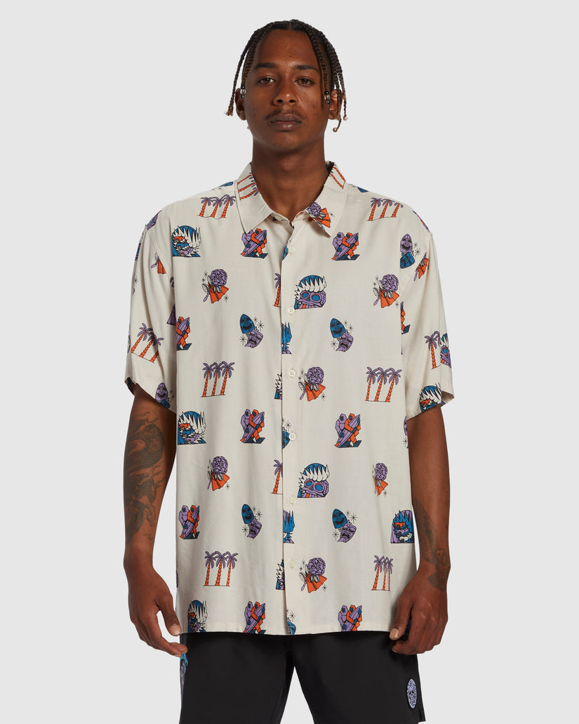 Mens Turn The Tide Short Sleeve Shirt