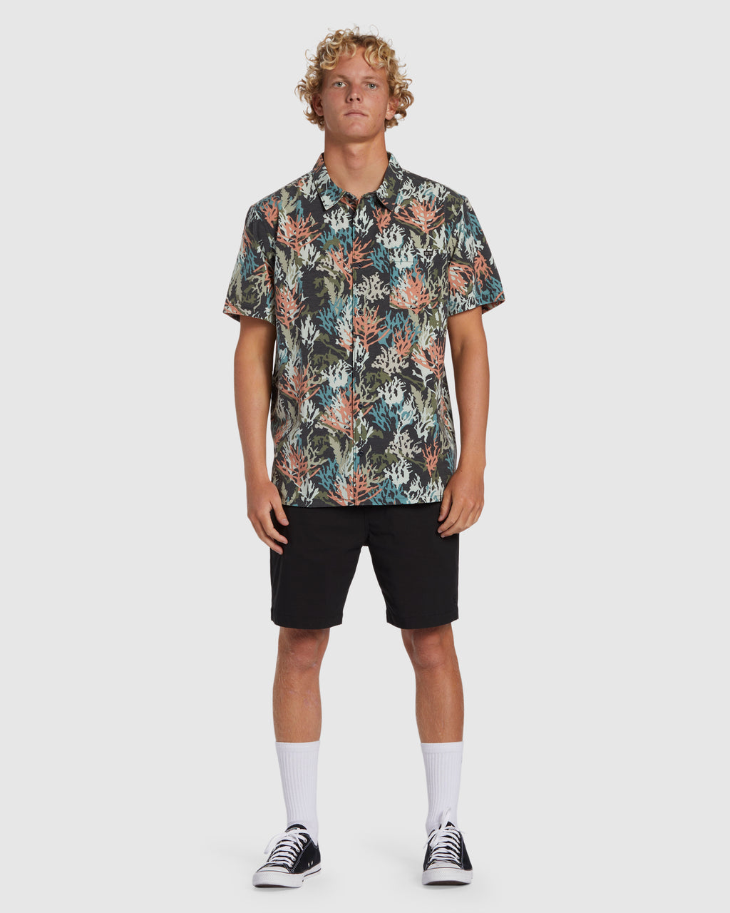 Mens Coral Gardeners Surftrek Shoet Sleeve Shirt