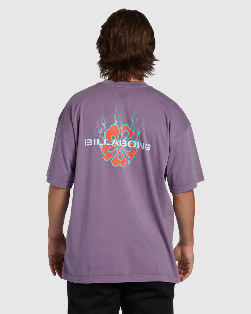 Mens Paradise Burning OG Wave Wash T-Shirt