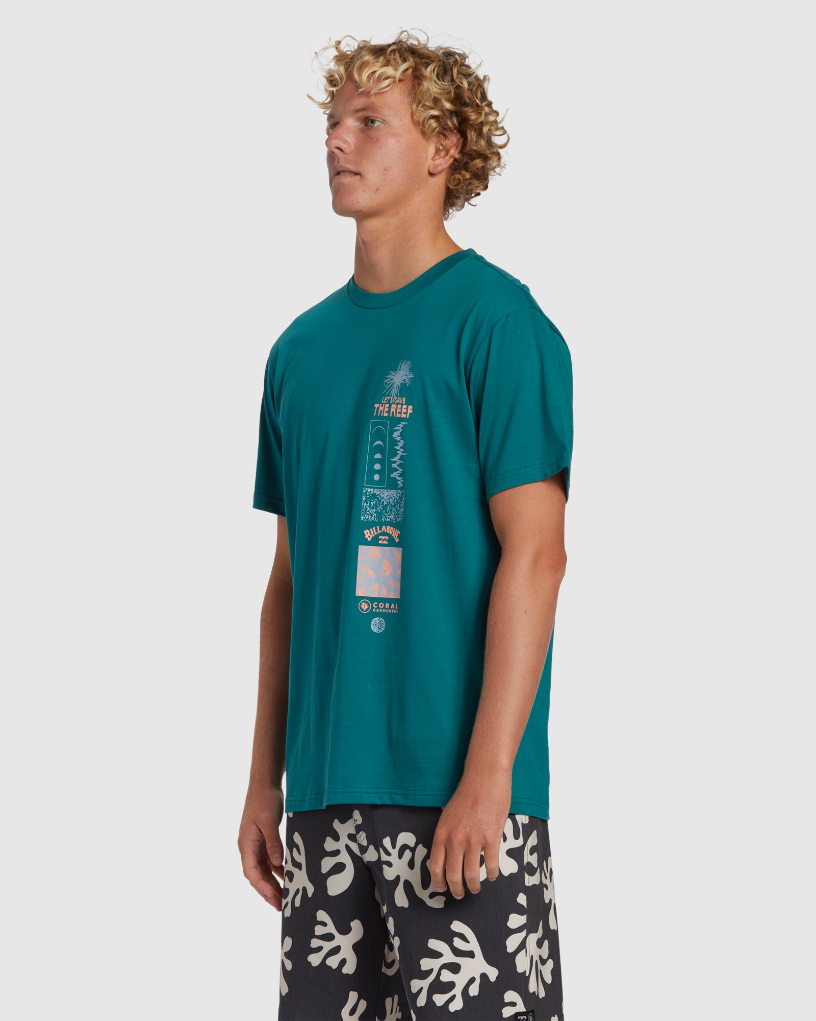 Mens Coral Gardeners Reef Nursery T-Shirt PACIFIC S