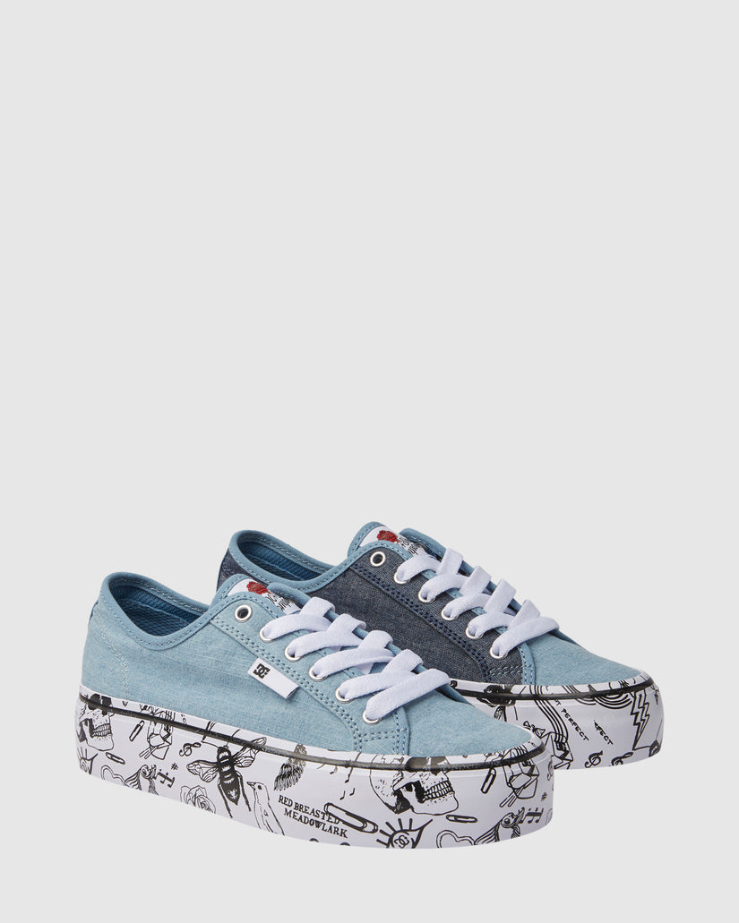 Womens Manual Platform Sneakers