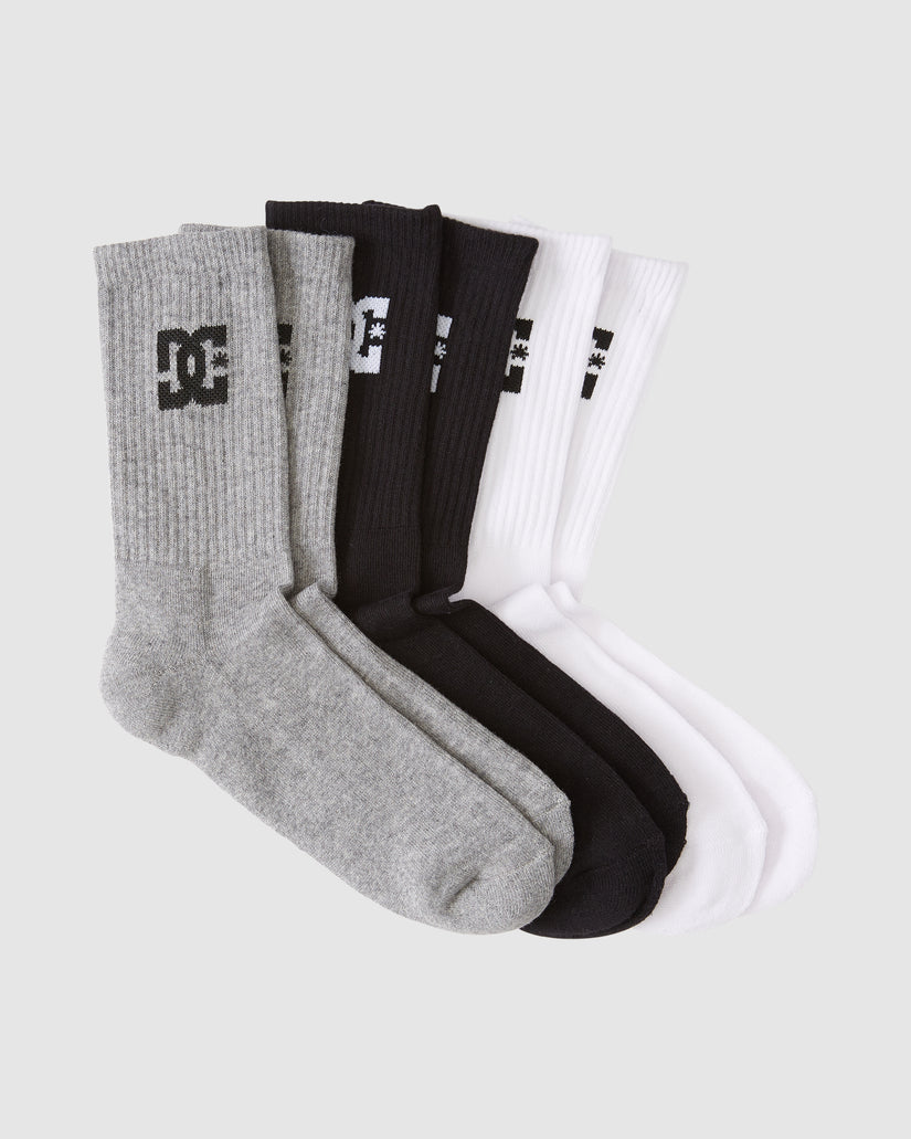 Mens DC 5 Pack Crew Socks