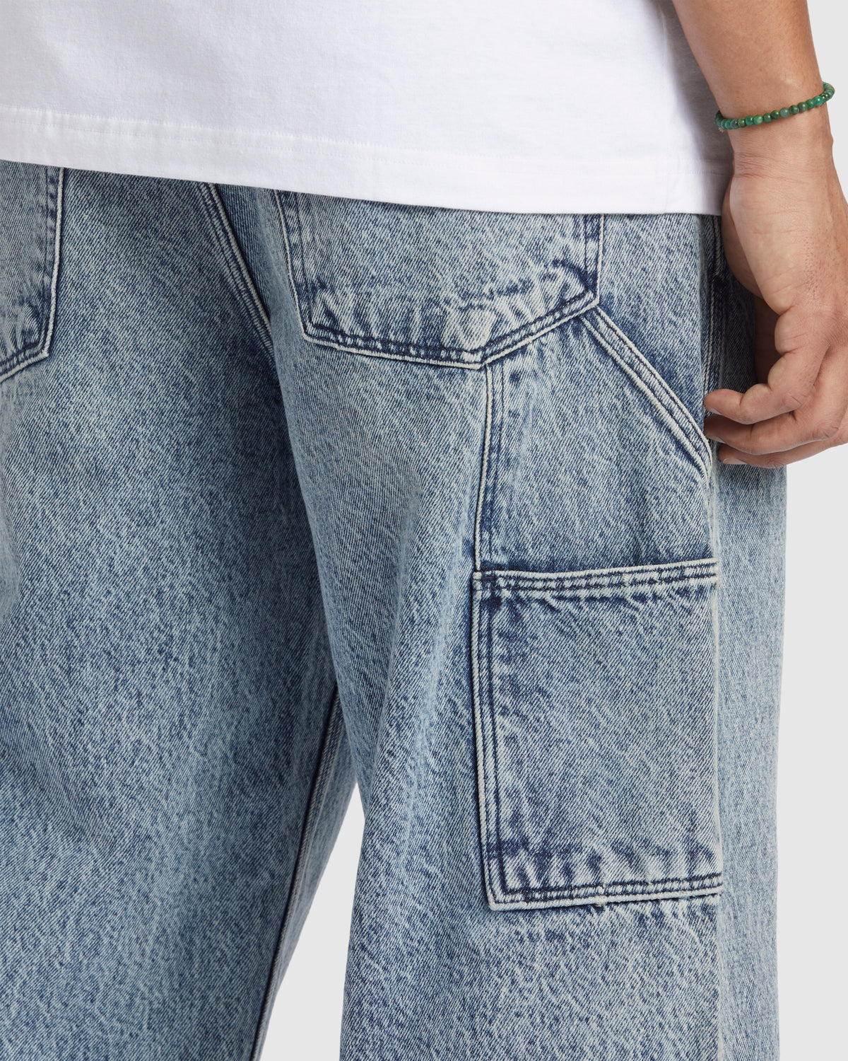 Mens Worker Baggy Carpenter RDI Denim Pants
