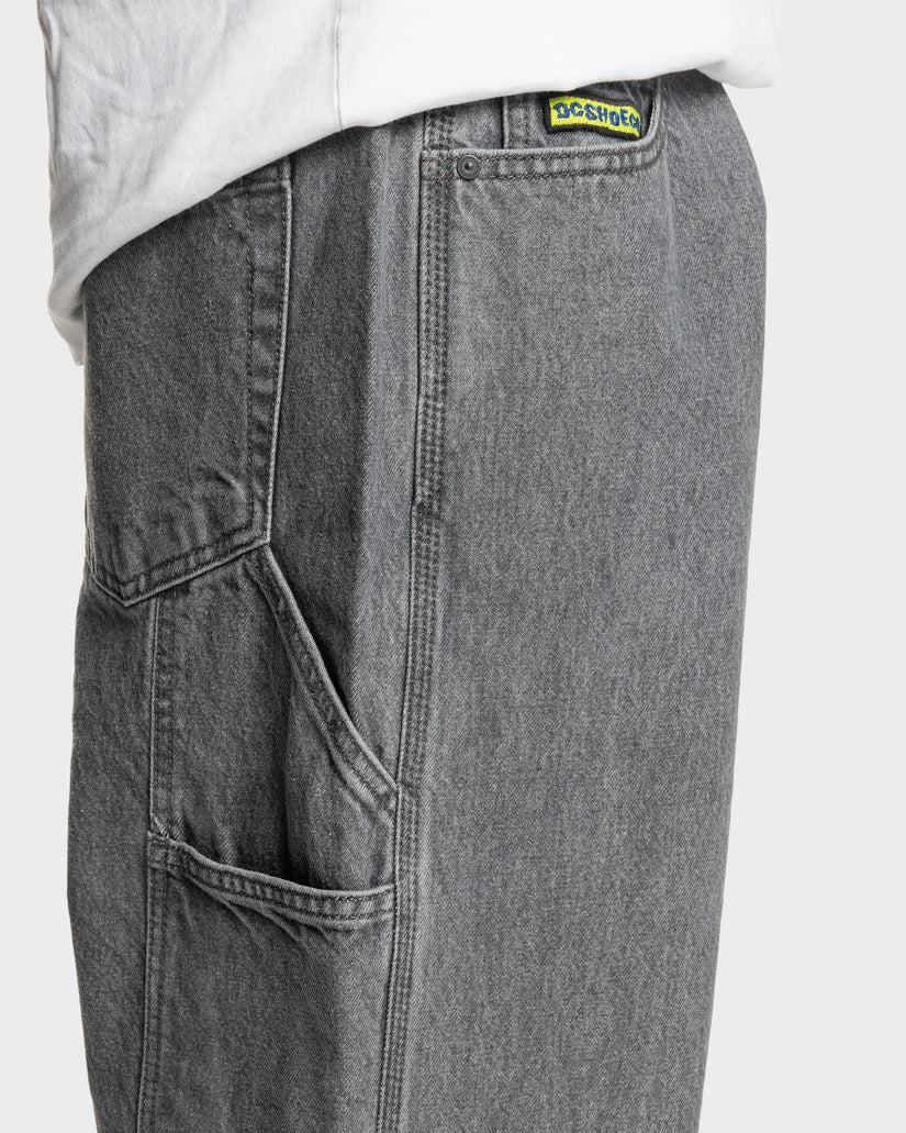Mens Worker Baggy Relaxed Fit Jeans