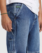 Mens Carpenter Baggy Denim Shorts