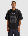 Mens Mens Blackout Football Jersey Short Sleeve Shirt