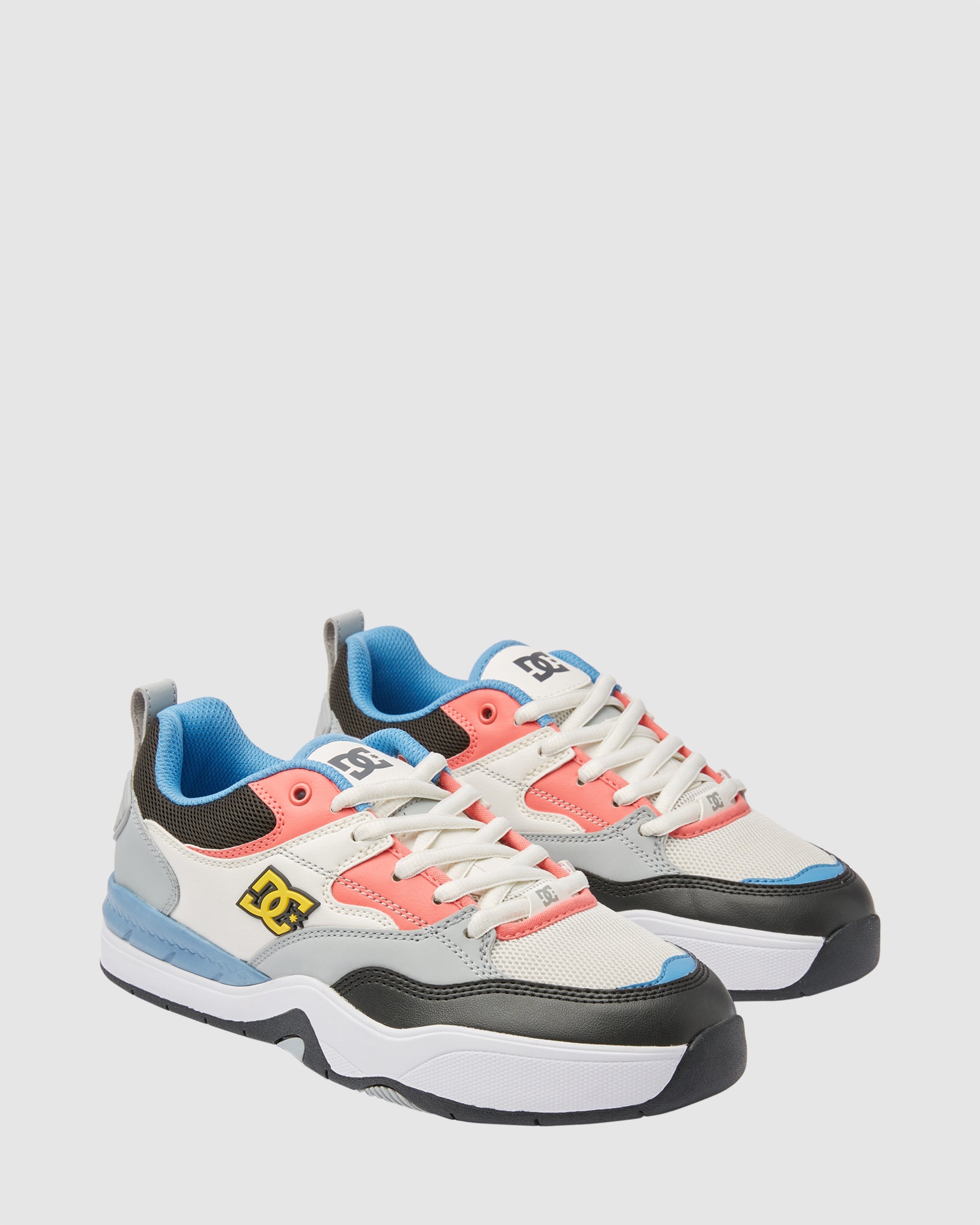 DC Shoes Mens DC Ascend Skate Shoes - WHITE/BLUE/GREY - Surf Dive 'n Ski