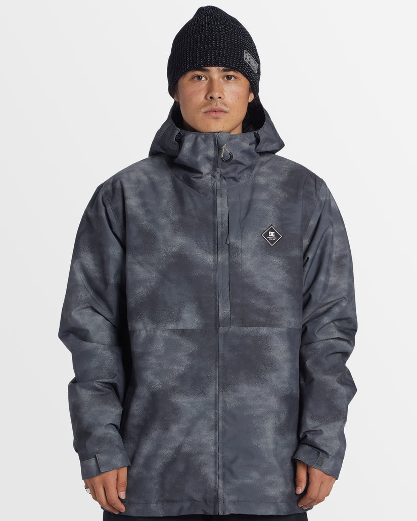 Mens Basis Print Snow Jacket