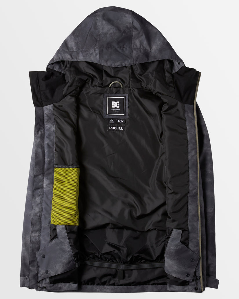 Mens Basis Print Snow Jacket