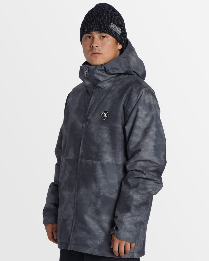 Mens Basis Print Snow Jacket